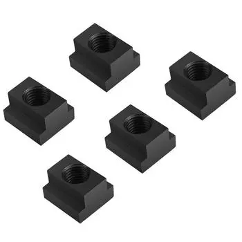 5 pcs Black Oxide Finish T Slot Nuts M16 Threads Fit Into T slots In Machine Tool Tables