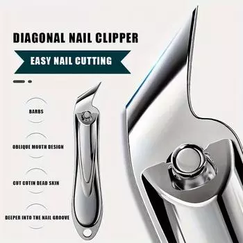 5-Piece Nail Clipper Set - Stainless Steel, Sharp & Durable Manicure Tools Nail Files Ear Pick With Storage Case For Fingernails