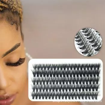 5 рядов женские красивые норковые ресницы для наращивания объема накладные ресницы отдельные ресницы натуральные мягкие толстые кластерные ресницы 8mm