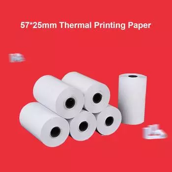 5 рулонов термобумаги для принтера Instant Print Label для фотопринтера 57x25 мм AU