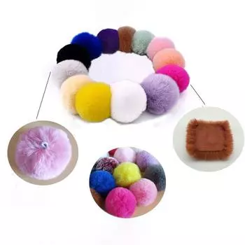5 шт. 4 см 5 см мягкие помпоны, пушистые помпоны для рукоделия, шапки, одежда, помпоны из искусственного кроличьего меха, принадлежности для шитья 4cm