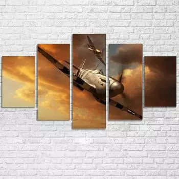 5 шт., Дюнкерк Спитфайр, самолет WW2, 5 шт., холст, настенный художественный принт, домашний декор, картины, плакат, современные 5 шт., фотографии, HD печать 20x35 20x45 20x55cm