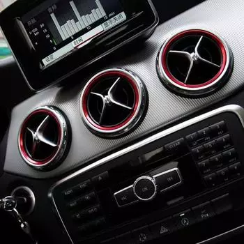 5 шт. GLA CLA A класса B, розетка кондиционера, декоративное кольцо, декоративная наклейка красный