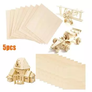 5 шт./компл. 100x100 модель планки из пробкового дерева для DIY дома, корабля, самолета, игрушки 100x100x1mm