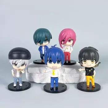 5 шт./компл. аниме BLUE LOCK аниме Isagi Yoichi Bachira Meguru Chigiri Hyoma Nagi Seishiro, замаскированная игрушка, модель, экшн-фигурка