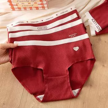5 шт./лот, нижнее белье для девочек, женские трусики, женские трусы one size разноцветный