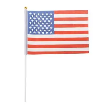 5 шт. Мини американские национальные флаги США США, размахивающие рукой, маленькие, для баннерных шестов