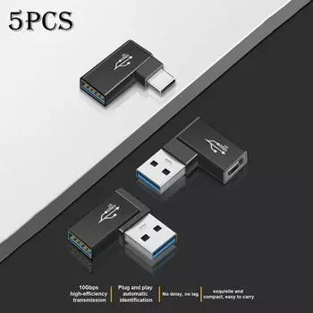 5 шт.. Ноутбук с разъемом USB C «мама» на «папа», адаптер OTG 10 Гбит/с с USB 3.0 на Type-C
