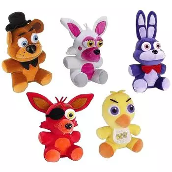 5 шт. плюшевая игрушка Five Nights At Freddy s для коллекционирования, плюшевая кукла для нарушения безопасности, подарки на Рождество и день рождения One Size