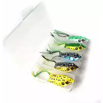 5 шт. приманка для лягушки Ray Frog Topwater рыболовные приманки, искусственная мягкая приманка 5,5 см 8 г мягкая трубчатая приманка, специально для окуня змееголова