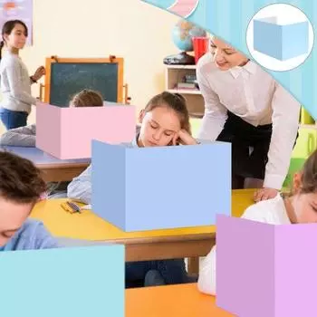 5 шт., разделители для классного стола, панели для конфиденциальности стола, насыщенные цвета, надежные, не легко деформируемые, доски для тестирования конфиденциальности для студентов 5pcs