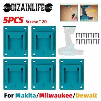 5 шт. в упаковке для Makita/Dewalt/Milwaukee18V держатель инструмента дрель настенное крепление для машины кронштейн для хранения для выставочного стенда фиксатор устройство подвеска