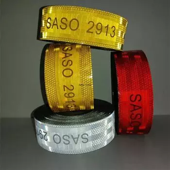 5 см*10 м SASO 2913 светоотражающие ленты белые красные желтые водонепроницаемые светоотражатели клейкие полосы отличительные наклейки для грузового прицепа красный