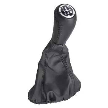 5 Speed Gear Shift Knob For Fiat For Punto MK2 188 Car Accessories PU Leather Manual Transmission Parts CHINA