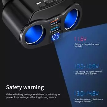 5 В 2,1 А автомобильный Bluetooth 5.0 передатчик Dual USB Dual USB светодиодный дисплей Handsfree автомобильный прикуриватель адаптер Mp3-плеер