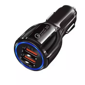 5 В 3,1 А QC3.0 Автомобильное зарядное устройство Двойной порт USB Автомобильное зарядное устройство с быстрой зарядкой