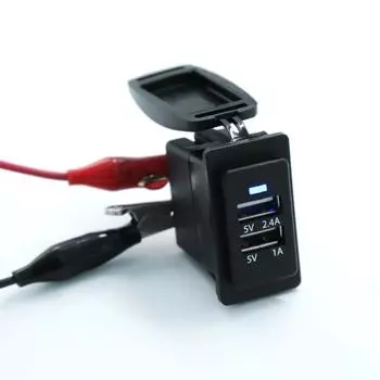 5 В 3,4 А USB-интерфейс быстрое автомобильное зарядное устройство быстрое зарядное устройство для TOYOTA Camry Corolla Yaris RAV4 Reiz Cruiser зарядный кабель чёрный
