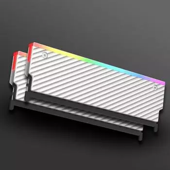 5 В 3PIN ARGB RAM радиатор кулер Aura Sync алюминиевый сплав DDR2 DDR3 DDR4 DDR5 настольный модуль памяти радиатор аксессуары для ПК серебряный