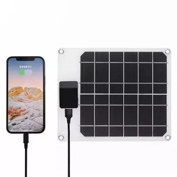 5 Вт 5 В Мощность Солнечная Зарядная Панель USB Выход Сотовый Телефон Уличное Солнечное Зарядное Устройство Уличное Портативное Подвесное Мобильное Устройство