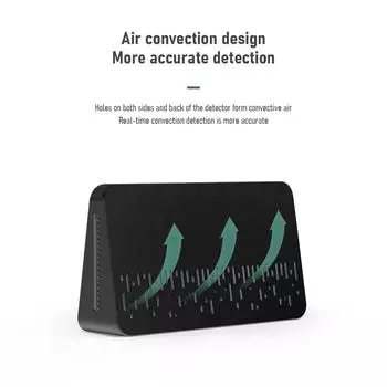 5 в 1 монитор качества воздуха светодиодный цифровой CO2 HCHO TVOC тестер температуры и влажности USB перезаряжаемый