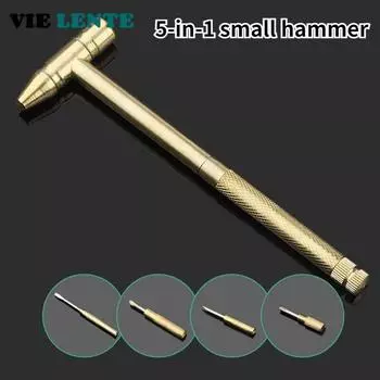 5-в-1 набор отверток Mini Craft Hammer, медный сплав, золотая съемная микроотвертка, идеальный ручной инструмент для проектов своими руками