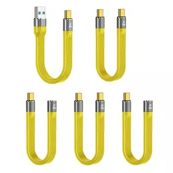 5A быстрый зарядный короткий кабель PD 100W USB C to Type C кабель 40Gbps кабель Thunderbolt 3 4K@60Hz кабель для ноутбука сотового телефона