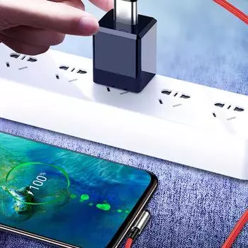 5A USB-USB кабель для быстрой зарядки Кабель для передачи данных USB-штекер-USB-штекер Провод для быстрой зарядки чёрный