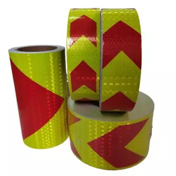 5cm/10cm/20cm*5M Waterproof Reflective Material Fluorescent Red Tape Self-adhesive Safety High Visibility Reflectors Car Sticker