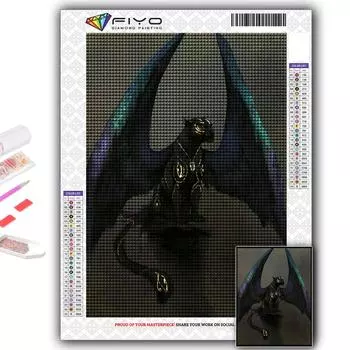 5D Алмазная картина Свирепый зверь Тигр DIY Алмазная вышивка Горный хрусталь Украшение дома Full Round 20X30CM