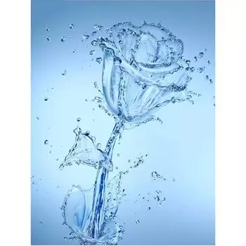 5D Алмазная картина Вода Картина Стразы Алмазная вышивка Мозаика Роза Украшение дома 20X30CM