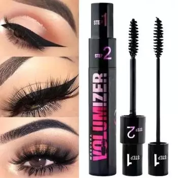 5D Curl Nourish Activate 2 в 1 Черная водостойкая тушь для ресниц Длительный водонепроницаемый натуральный стойкий набор для макияжа глаз Крем для ресниц с волокнами