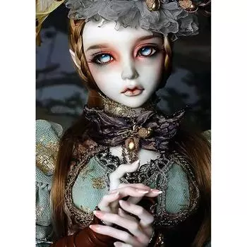 5D DIY Алмазная картина Аниме Девушка Набор для вышивки крестом Мозаика Алмазная вышивка Роза Полный круглый/квадратный дрель Украшение дома Round 20x30cm