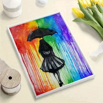 5D Diy Алмазная картина Цветной набор для вышивки крестом для девочек Полный Алмазная вышивка Мозаика Художественная картина Стразы Декор Подарок Full Round 20x30cm