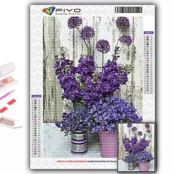 5D DIY Алмазная картина Цветы и горшечные растения Вышивка крестиком Алмазная художественная вышивка Мозаика Домашний деко Full Round 20X30CM