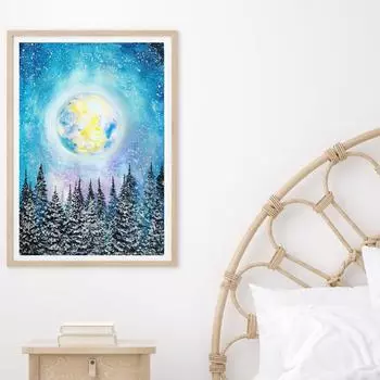 5D DIY Алмазная картина Голубая Луна Набор для вышивки крестом Мозаика Алмазная вышивка Роза Полный круглый/квадратный дрель Украшение дома Round 30x40cm