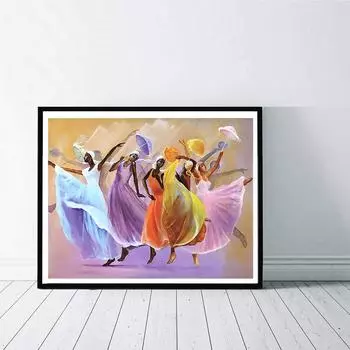5D DIY Алмазная картина Люди Танцы Набор для вышивки крестом Мозаика Алмазная вышивка Роза Полный круглый/квадратный дрель Украшение дома Round 30x40cm