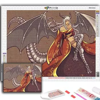 5D Diy Алмазная картина Мультфильм Аниме Игровой персонаж Вышивка крестом Полный Алмазная вышивка Мозаика Full Round 20X30CM