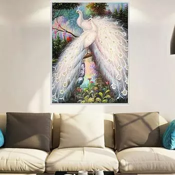 5D DIY Алмазная картина Павлин Вышивка крестом Мозаика Набор Рукоделие 30*40 cm