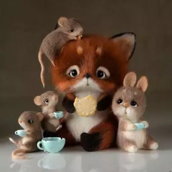 5D DIY Алмазная вышивка Симпатичная маленькая мышь Животное Алмазная мозаика Картина Декор 30X30CM