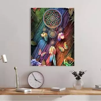 5D Diy Алмазная картина Эксцентричные украшения Набор для вышивки крестом Полная алмазная вышивка Мозаика Искусство Картина из стразов Декор Подарок Full Round 20x30cm