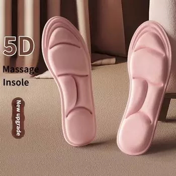 5D спортивные стельки из пены с эффектом памяти для обуви для мужчин и женщин, дезодорант, дышащая подушка, стельки для бега, ортопедические стельки для ухода за ногами 39-40 чёрный