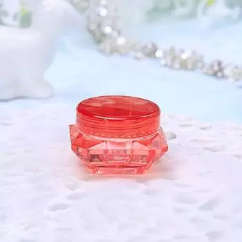 5g Fashion Polystyrene Diamond Shaped Facial Cream Box Travel Jar Transparent Refillable Bottles Travel Packaging Container