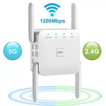 5G повторитель Wi-Fi удлинитель дальнего действия беспроводной 1200 Мбит/с повторитель Wi-Fi усилитель сигнала Wi-Fi усилитель Wi-Fi для дома