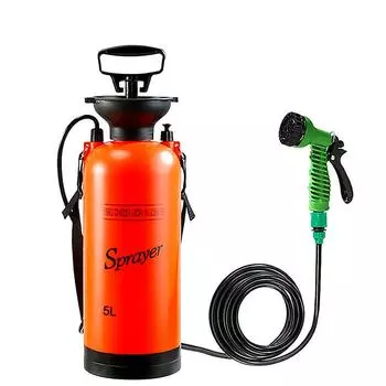 5L/8L многофункциональный инструмент для мытья автомобиля портативный уличный кемпинговый душ с 7 режимами распыления воды распылитель для мытья автомобиля