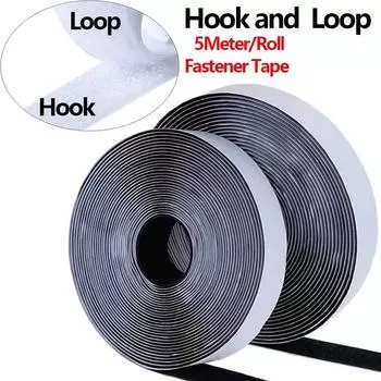 5M/Roll Hook and Loop застежка лента с сильным клеем нейлоновая ткань крючки-петли полоски липкая волшебная лента для поделок своими руками 25mm Wide*1PC