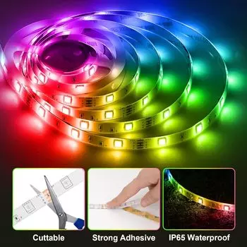 5M USB RGB светодиодная лента 5V SMD 2835 Smart APP Control Bluetooth гибкая светодиодная лента для подсветки компьютера и телевизора 1m