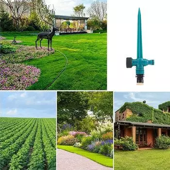 5Pcs 360° Rotation Garden Sprinkler Irrigation Watering System Agriculture Ground Automatic Tube Plug Buried Atomization
