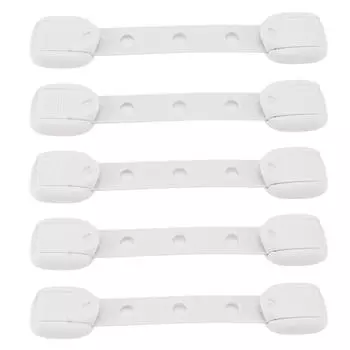 5pcs Baby Proof Drawer Door Fridge Locks Adjustable Child Safety Cabinet Locks for Furniture серый