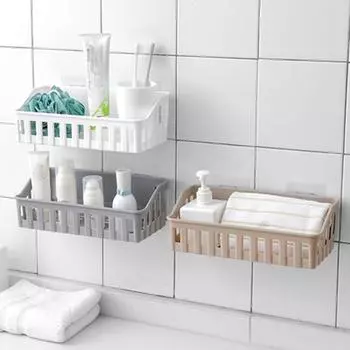 5pcs Bathroom Shelf Organizer Toilet Adhesive Shampoo Gel Storage Basket Decoration Bathroom Corner Shower Shelf Rack Accessory 27cm света кофе