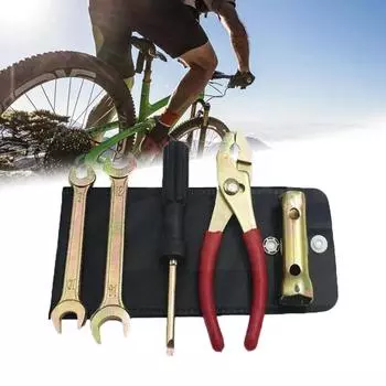 5Pcs Motorcycle Repair Tool Set Pliers Wrench Spark Sleeve Tool Screwdriver Kit Plug Accessories NEW CHINA